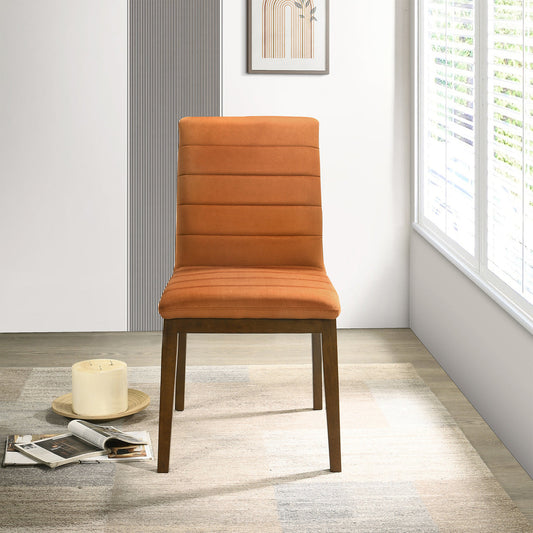 Isley Burnt Orange Velvet Dining Chair