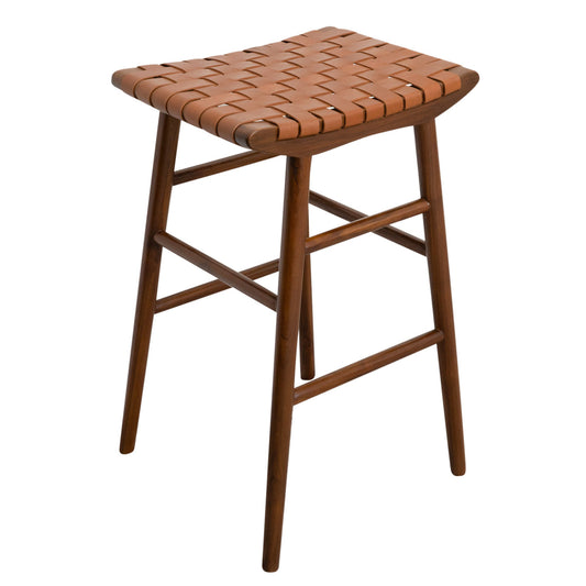 Janet Tan Leather Bar Stool