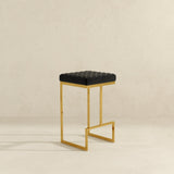Joel Black Velvet Bar Stool