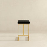 Joel Black Velvet Bar Stool