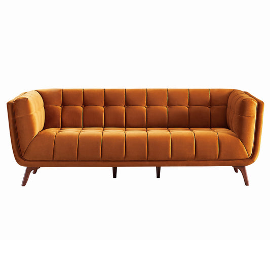 Kano Large Sofa (Burnt Orange-Velvet)