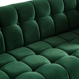 Kano Dark Green Velvet Large Sofa