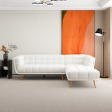 Kano L Shape Sectional Cream Boucle Sofa (Right Facing Chaise)