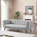 Kano Large Light Gray Fabric Sofa