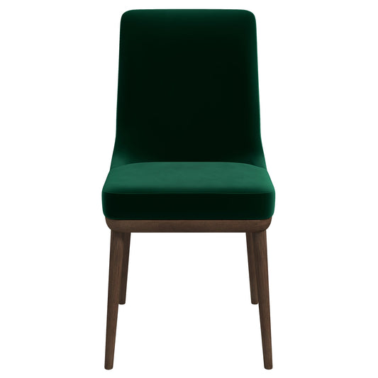 Kate Green Velvet Solid Wood Dining Chair (Set Of 2)