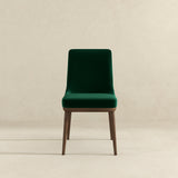Kate Green Velvet Solid Wood Dining Chair (Set Of 2)