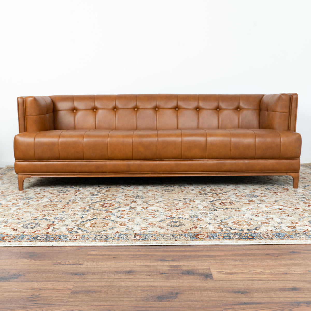 Kennedy Sofa (Cognac Leather)