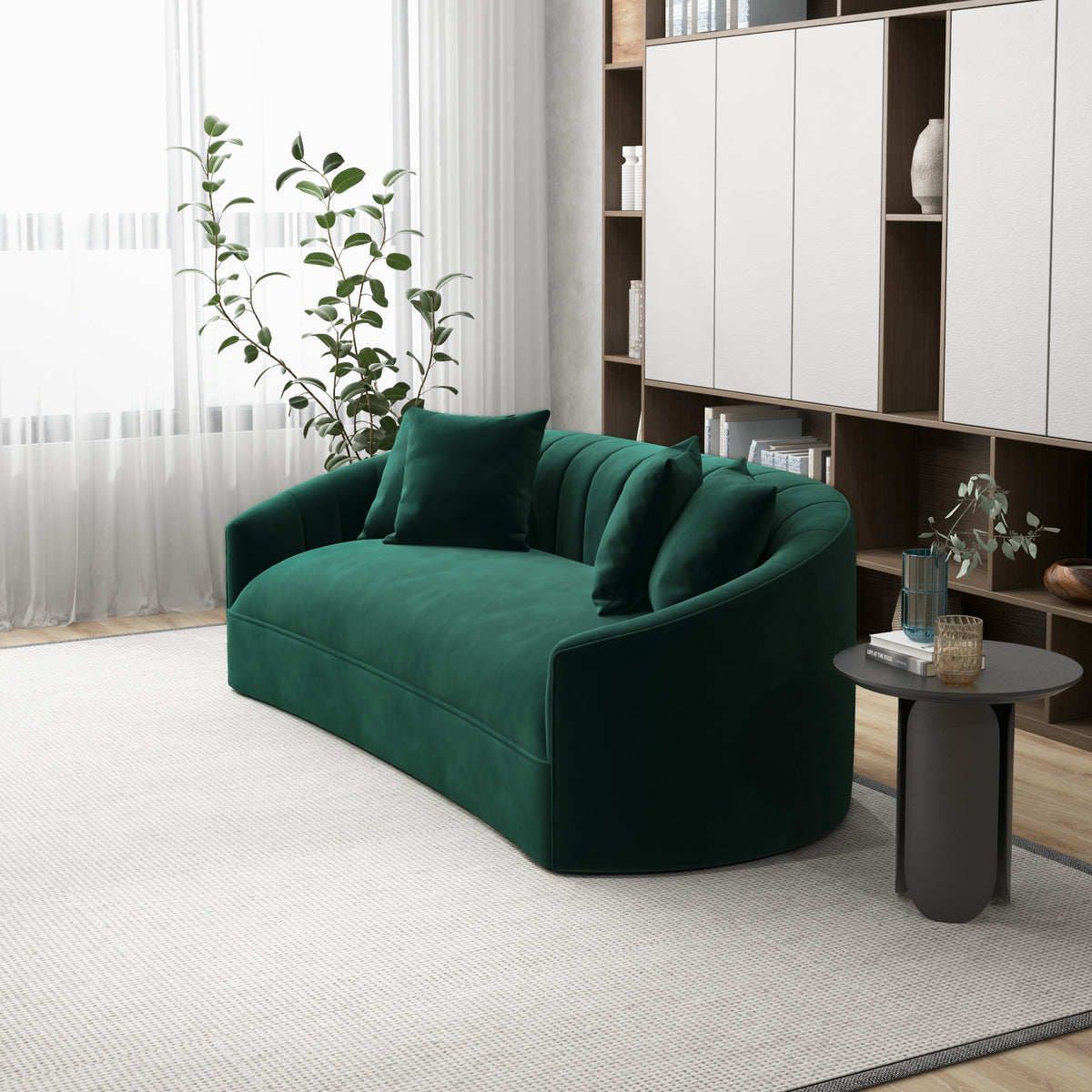 Kent Green Velvet Sofa