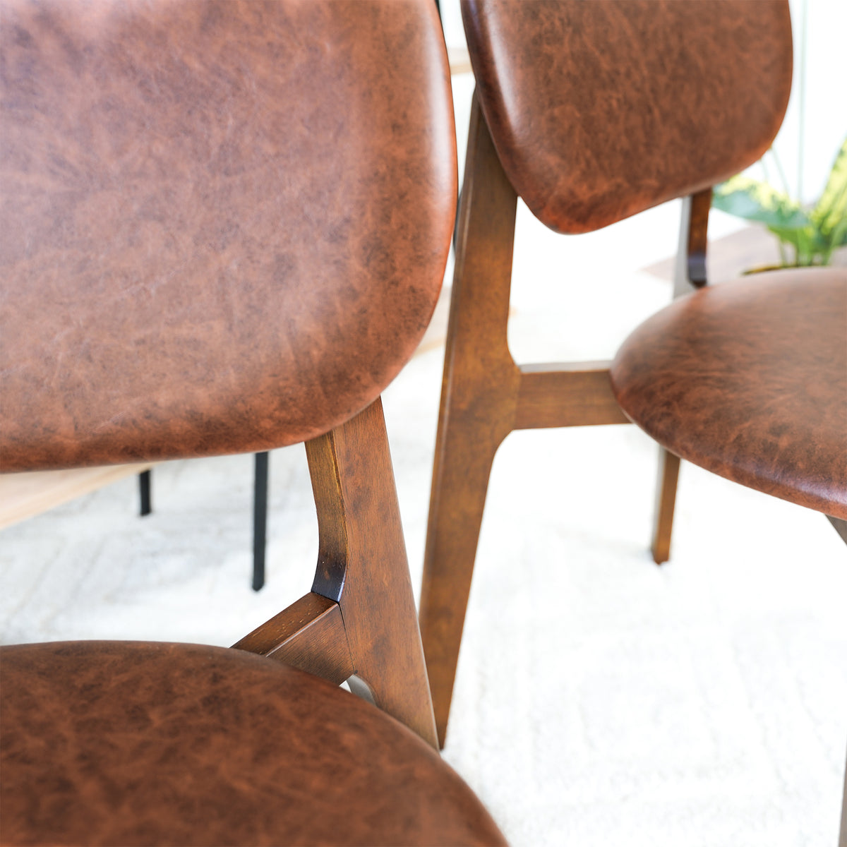 Kinsey Brown Leather Dining Chair