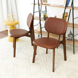 Kinsey Brown Leather Dining Chair