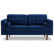 Kirby Loveseat (Navy Blue Velvet)