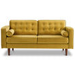 Kirby Loveseat (Gold Velvet)