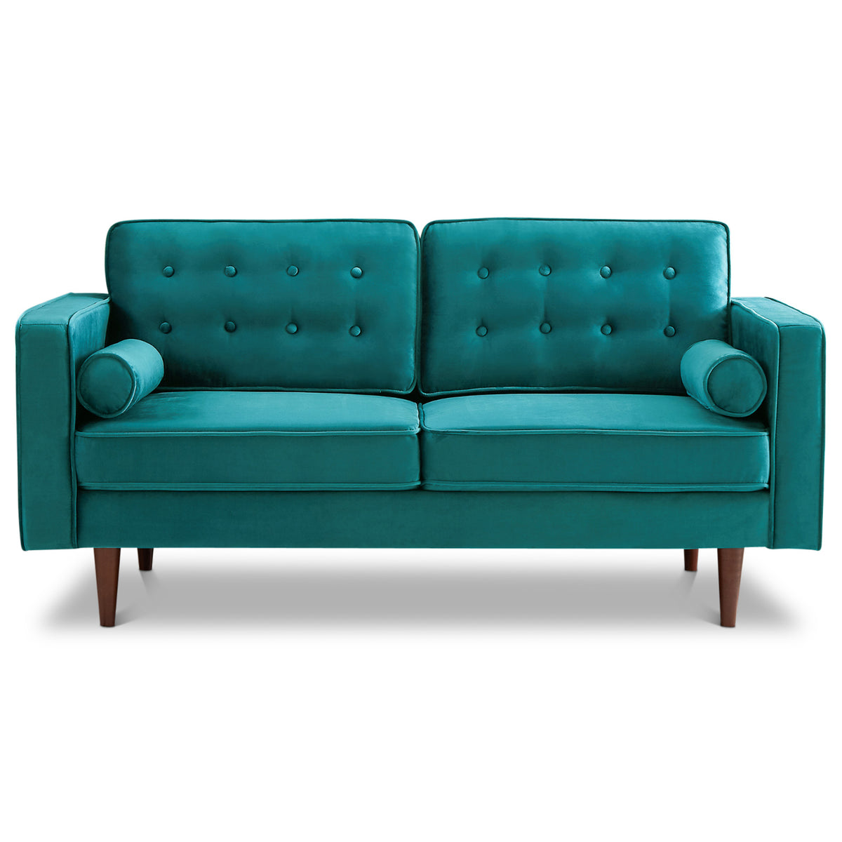 Kirby Loveseat (Teal Velvet)