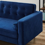 Kirby Loveseat (Navy Blue Velvet)