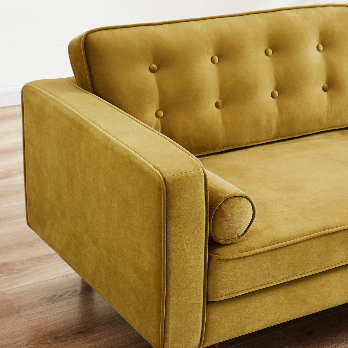 Kirby Loveseat (Gold Velvet)