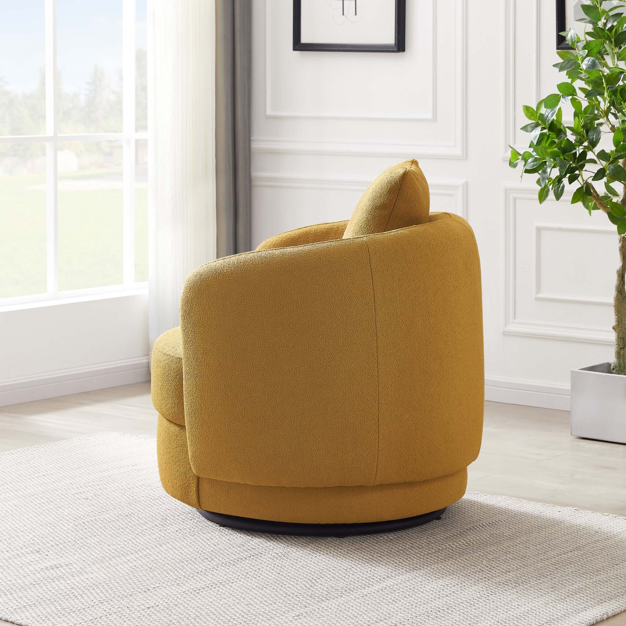 Dylan Gold Boucle Lounge Chair