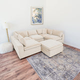 Laurel Modular Sofa (Ivory Velvet)