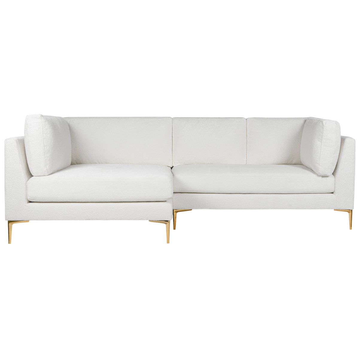 Chamberlain Sectional Sofa Left Chaise (Beige Boucle)