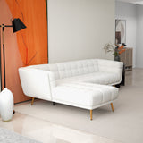 Kano L Shape Sectional Cream Boucle Sofa (Left Facing Chaise)