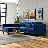 Olson Sectional Sofa (Midnight Blue) Left Chaise