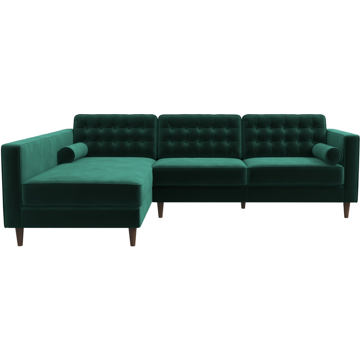 Olson Sectional Sofa (Green) Left Chaise