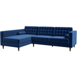 Olson Sectional Sofa (Midnight Blue) Left Chaise