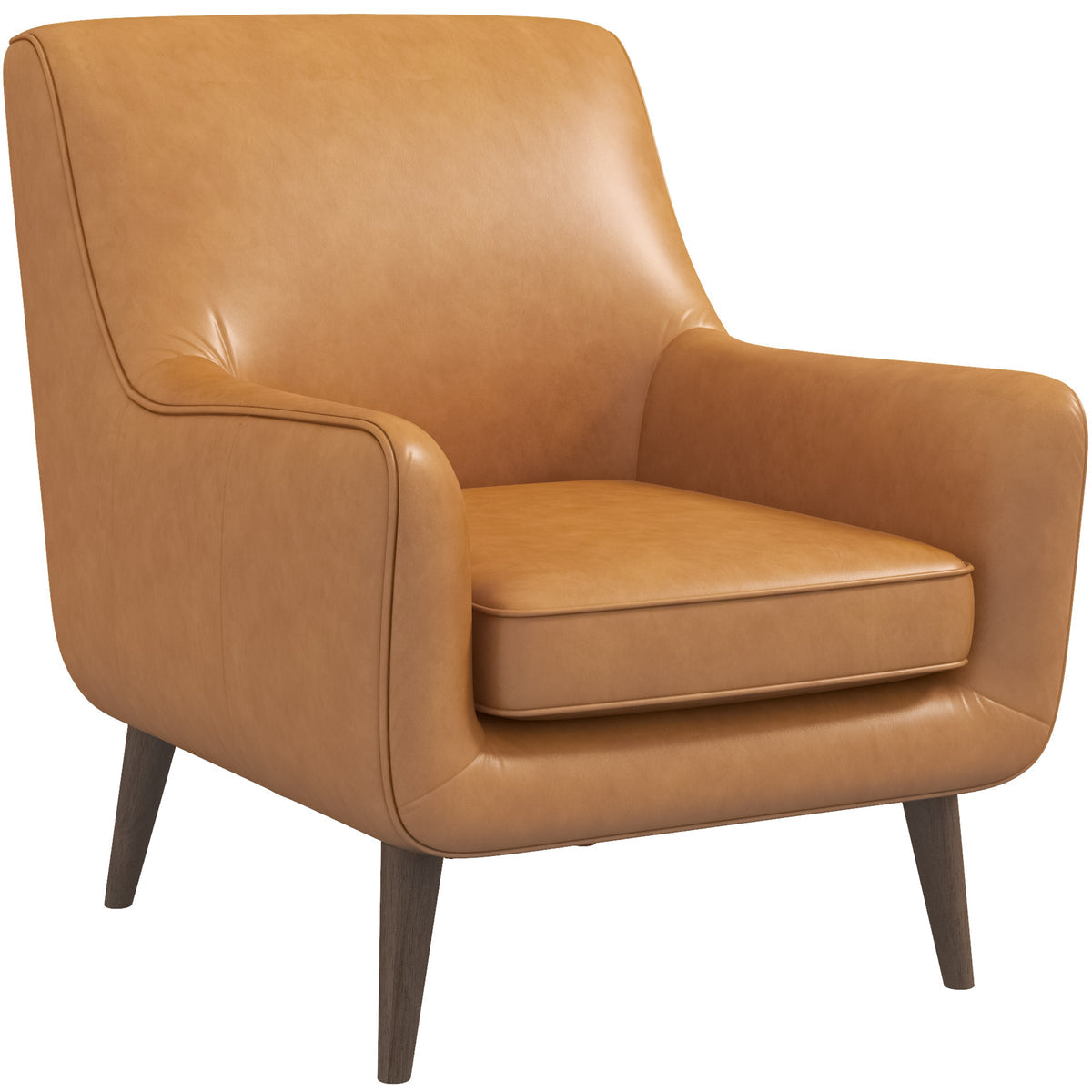 Lexi Leather Lounge Chair (Tan)