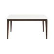 Lindsey Solid Wood White Top Dining Table