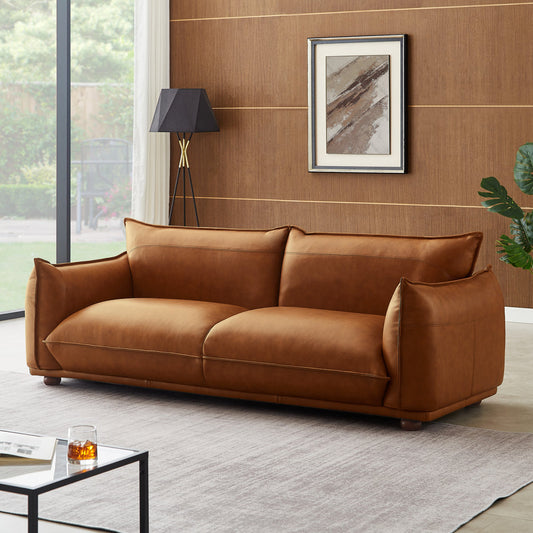 Mansfield Cognac Leather Sofa