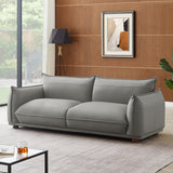 Mansfield Grey Leather Sofa