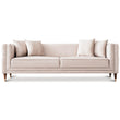 Mara Sofa (Light Cream Velvet)