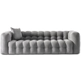 Marceille Sofa Luxury Modern Chesterfield Boucle In Light Gray