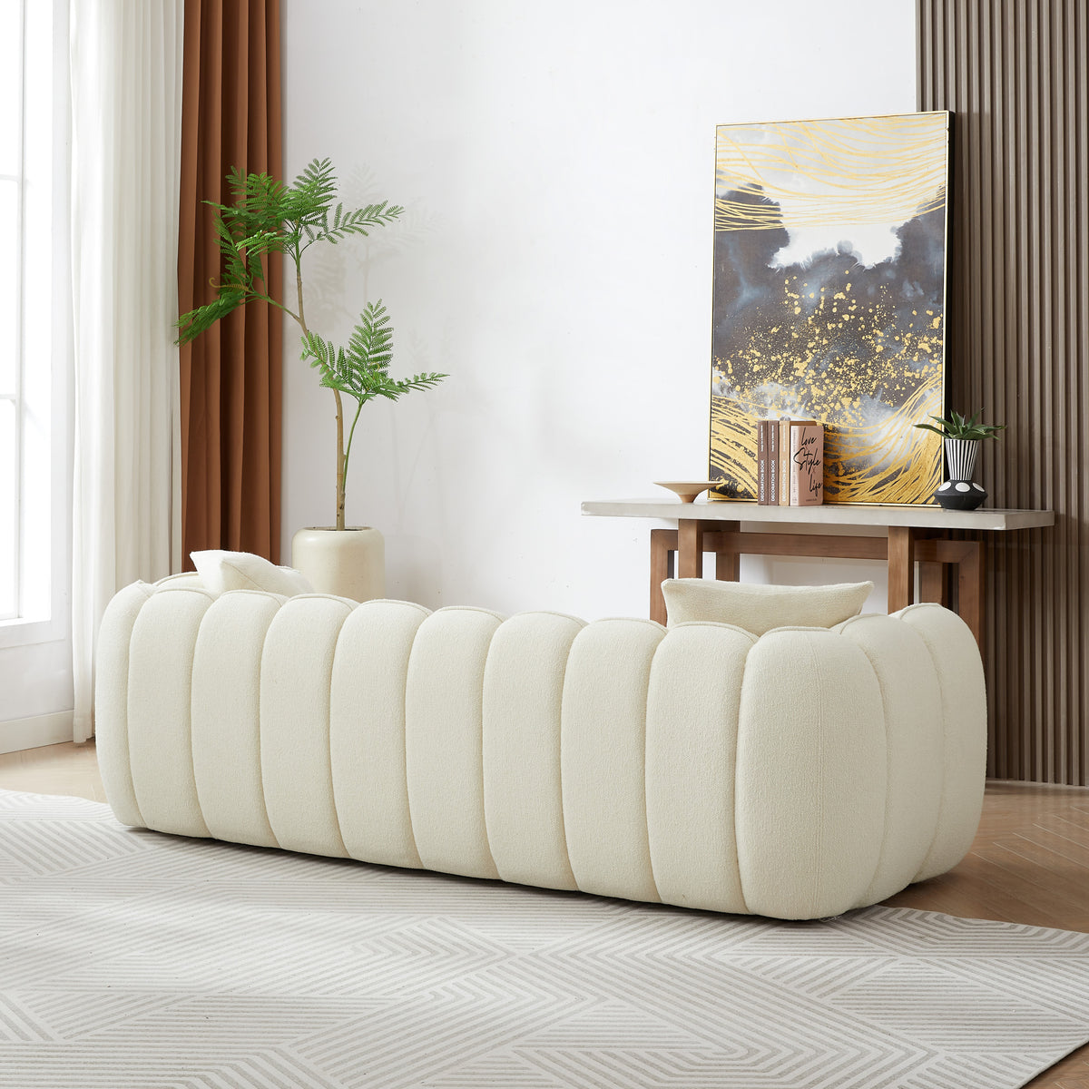 Maxim Cream Boucle Sofa