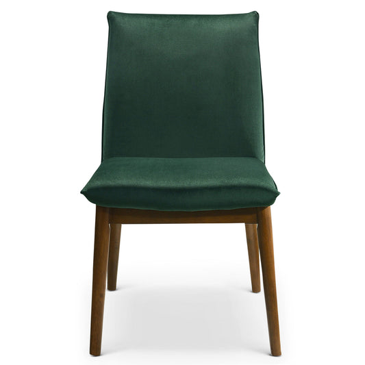 Moss Dark Green Velvet Dining Chair