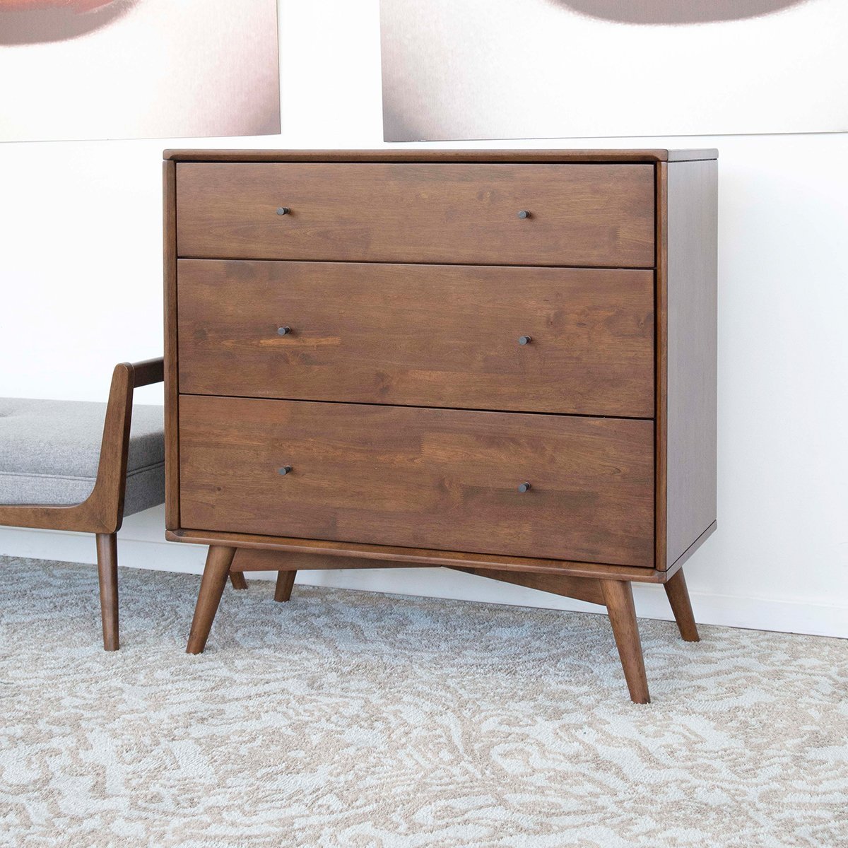 Noak Mid Century Modern Dresser (3 Drawer)