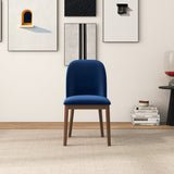 Belfast Navy Blue Velvet Dining Chair