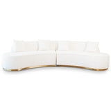 Otto Sofa Ivory Curvy Boucle