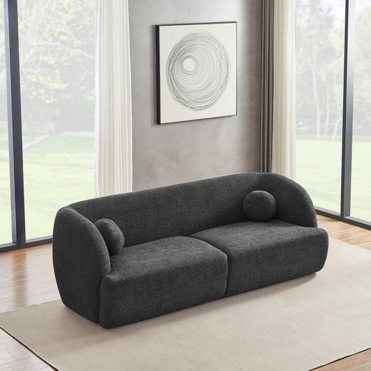 Quinn Grey Boucle Sofa