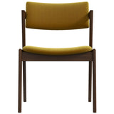 Ricco Dining Chair (Dark Yellow Velvet)