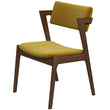 Ricco Dining Chair (Dark Yellow Velvet)