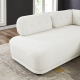 Richmond Ivory Boucle L Shaped Sectional Sofa Left Chaise