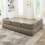 Richmond Left Facing Chaise Sectional Sofa (Mocha Boucle)