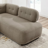 Richmond Right Facing Chaise Sectional Sofa (Mocha Boucle)