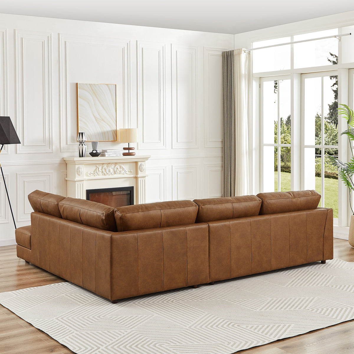 Glendale Sectional Right (Cognac Leather)