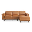 Ferre Leather Sectional Right Facing Chaise