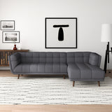 Kano Sectional Sofa (Dark Gray - Right Facing Chaise)