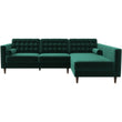 Olson Sectional Sofa (Green) Right Chaise