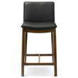 Shannon Counter Chair In Black Vegan Leather