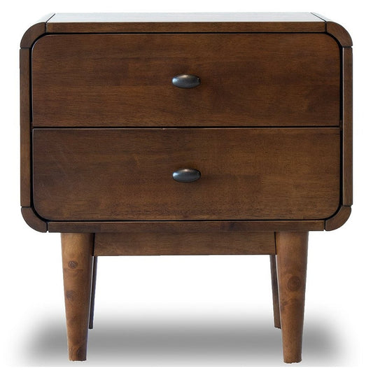 Stein Walnut Mid Century Modern Style Night Stand