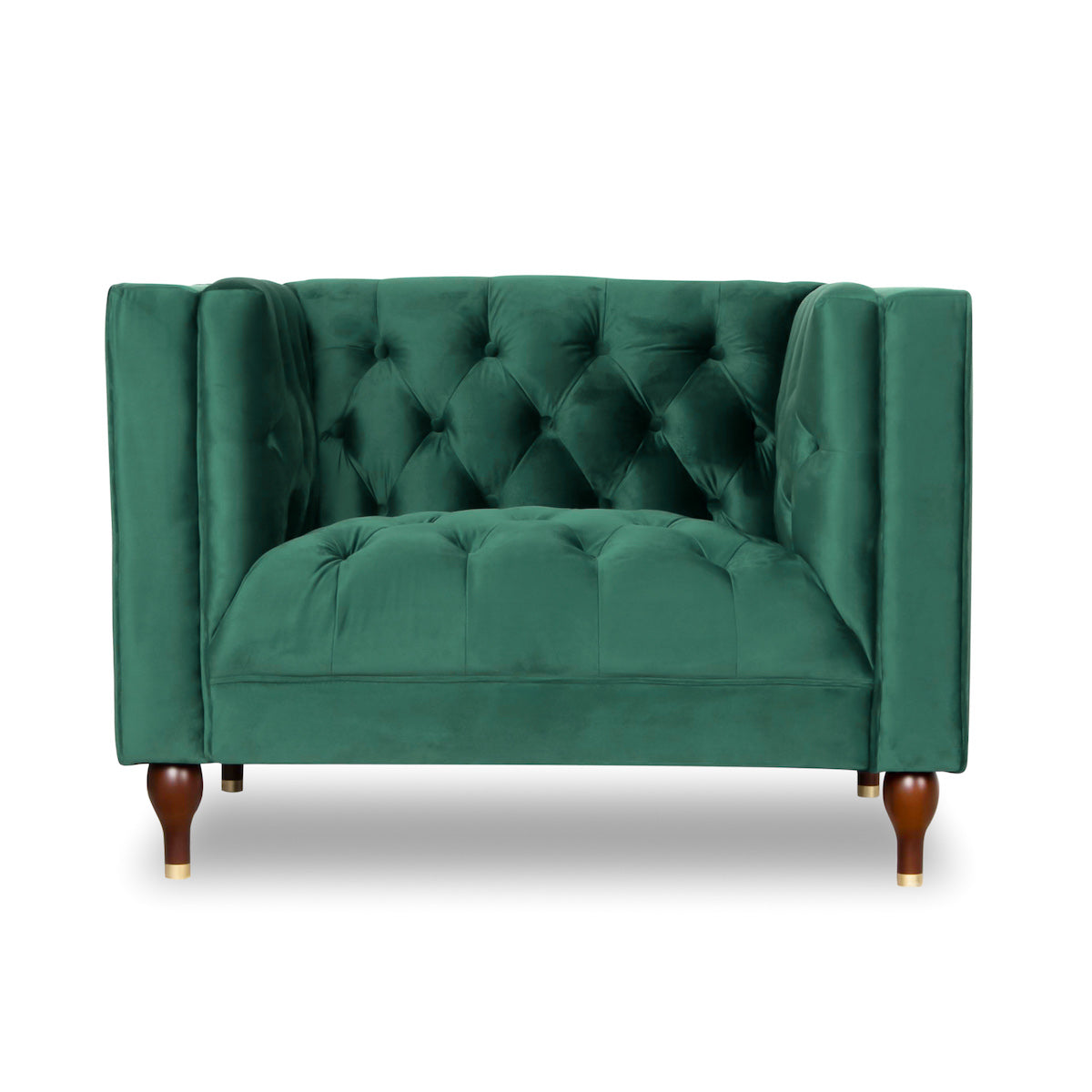 Houston Green Velvet Armchair